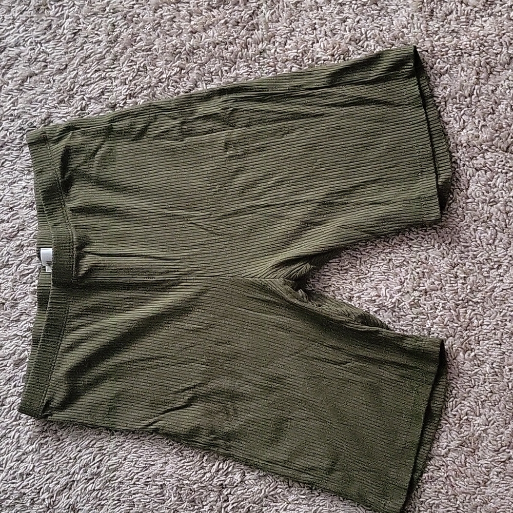 Lett Madrid Ribbed Biker Short Moss XL